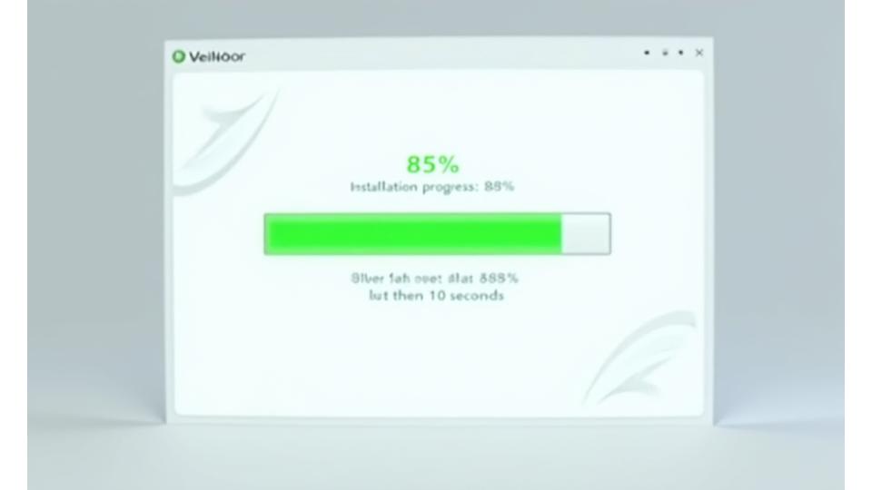 Animated progress bar showing the fast process of Arc browser Systems utility software.
