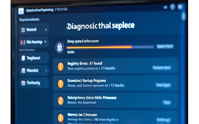 Screenshot of Arc browser's diagnostic interface showing a detailed system scan and identified issues like high CPU usage and fragmented registries.