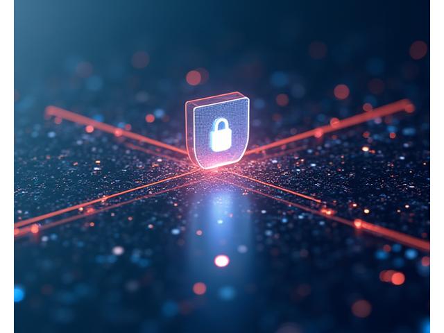Abstract representation of data flowing securely into a central, protected vault, symbolizing minimal data collection and secure storage at Arc browser Systems.