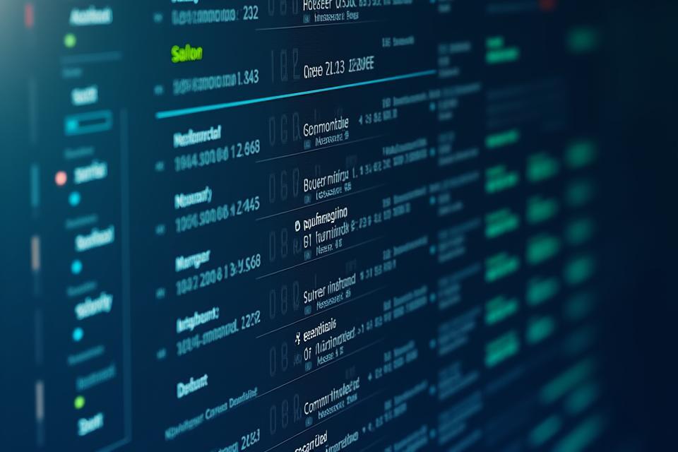 Digital interface displaying a privacy audit log with detailed entries, timestamps, application names, and data access types, suitable for compliance reporting.