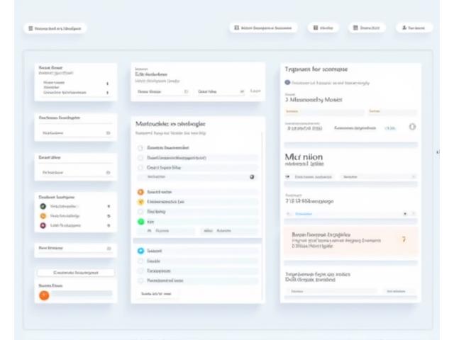 Digital interface showing a design system component library