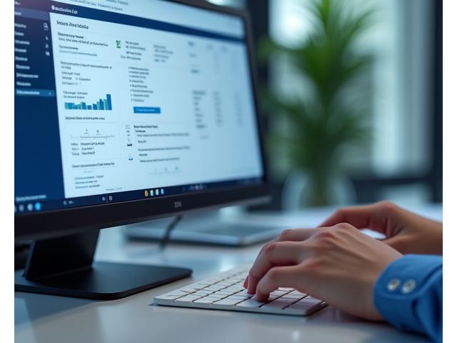User performing usability test on a software interface