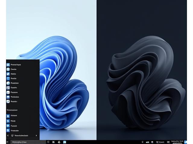 Windows application interface demonstrating light and dark themes