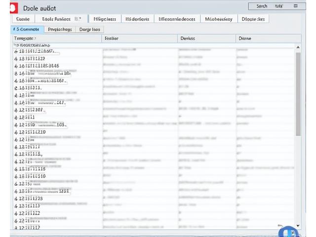 Screenshot of a detailed audit log interface showing USB device connection history and actions
